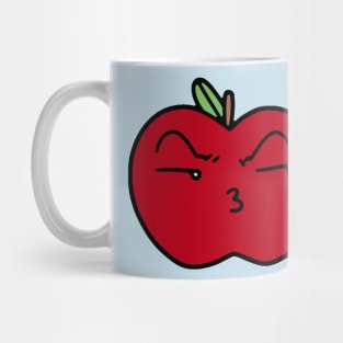 Pouty Kiss Face Apple Mug